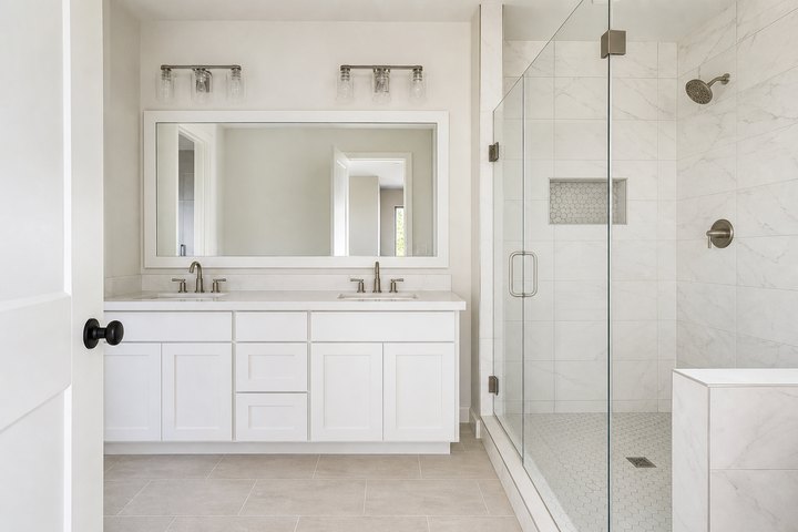 Classic white baths example